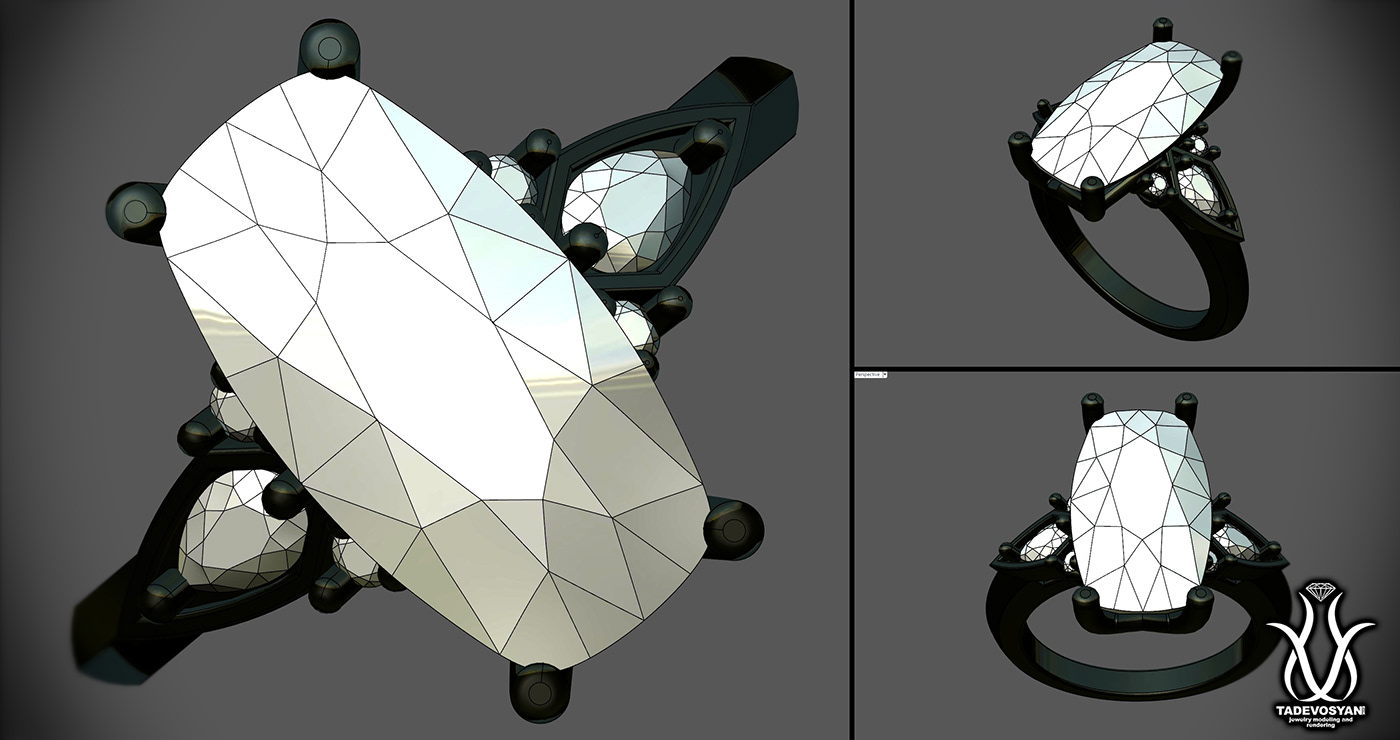 CAD Design jewelry jewelry modeling  Rhinoceros 3d modeling Jewelry Design  matrix 3d printing Engagenebt ring Erik tadevosyan