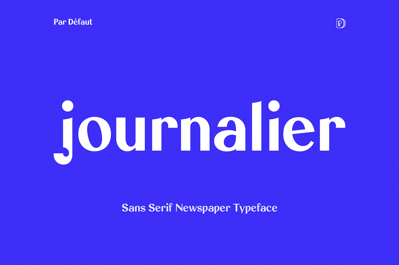 Typeface Title heading blue news newspaper typography   Logo Design marketing   journalier