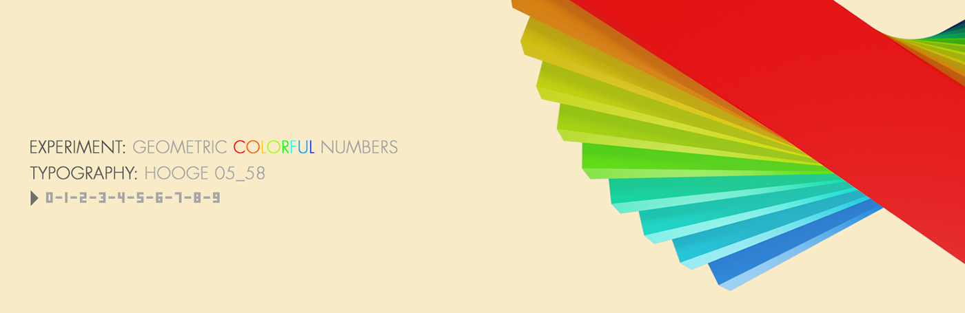 geometric colorful numbers 3D design graphicdesign digital digitalart art piacentino color motion