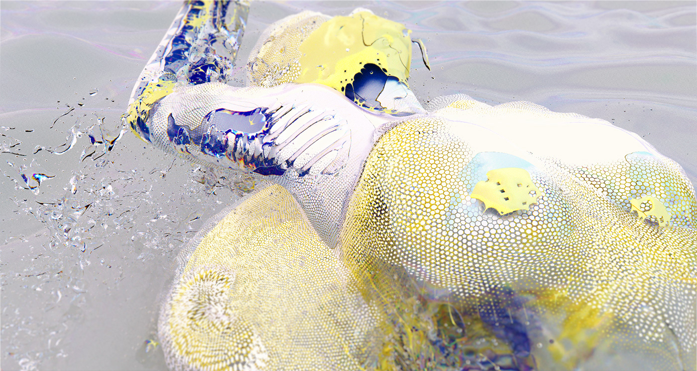 3D 3d animation abstract body cryptoart DigitalAbstract houdini human vray
