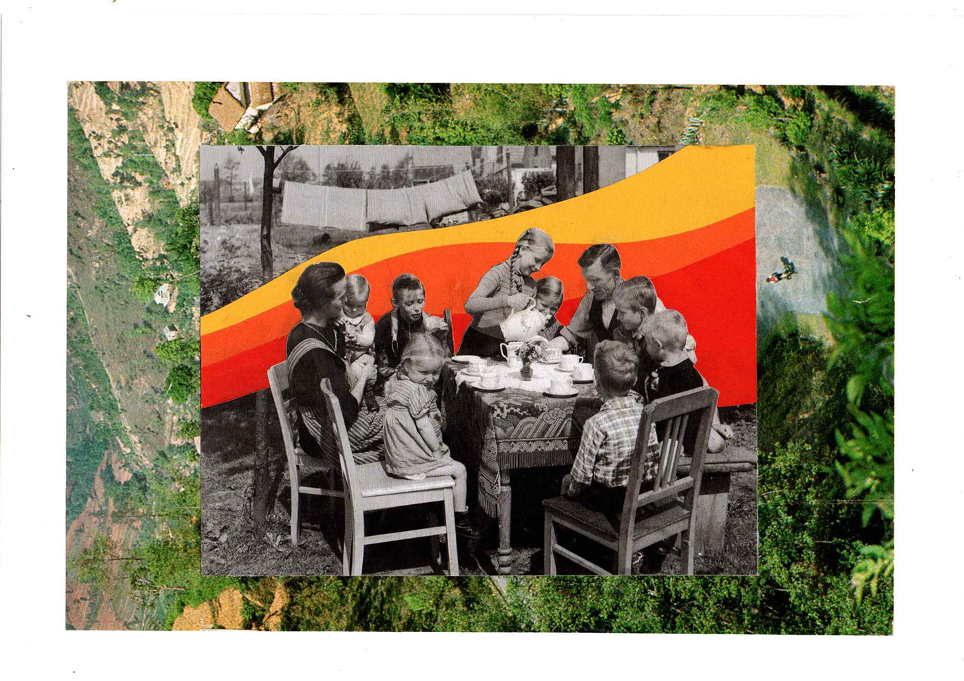 person Photography  family vintage collage collage art colagem colagem manual mother father