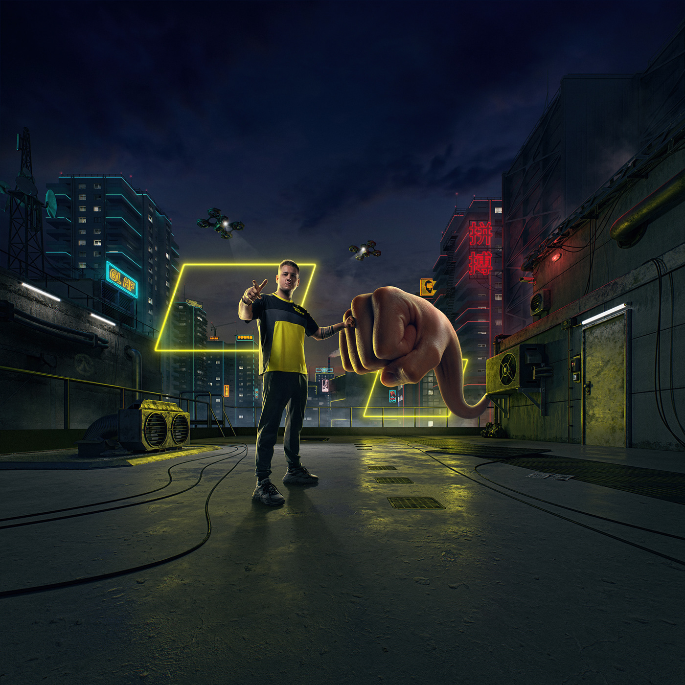 Advertising  betting CGI creative Cyberpunk esports Gaming marketing   motion ukraine