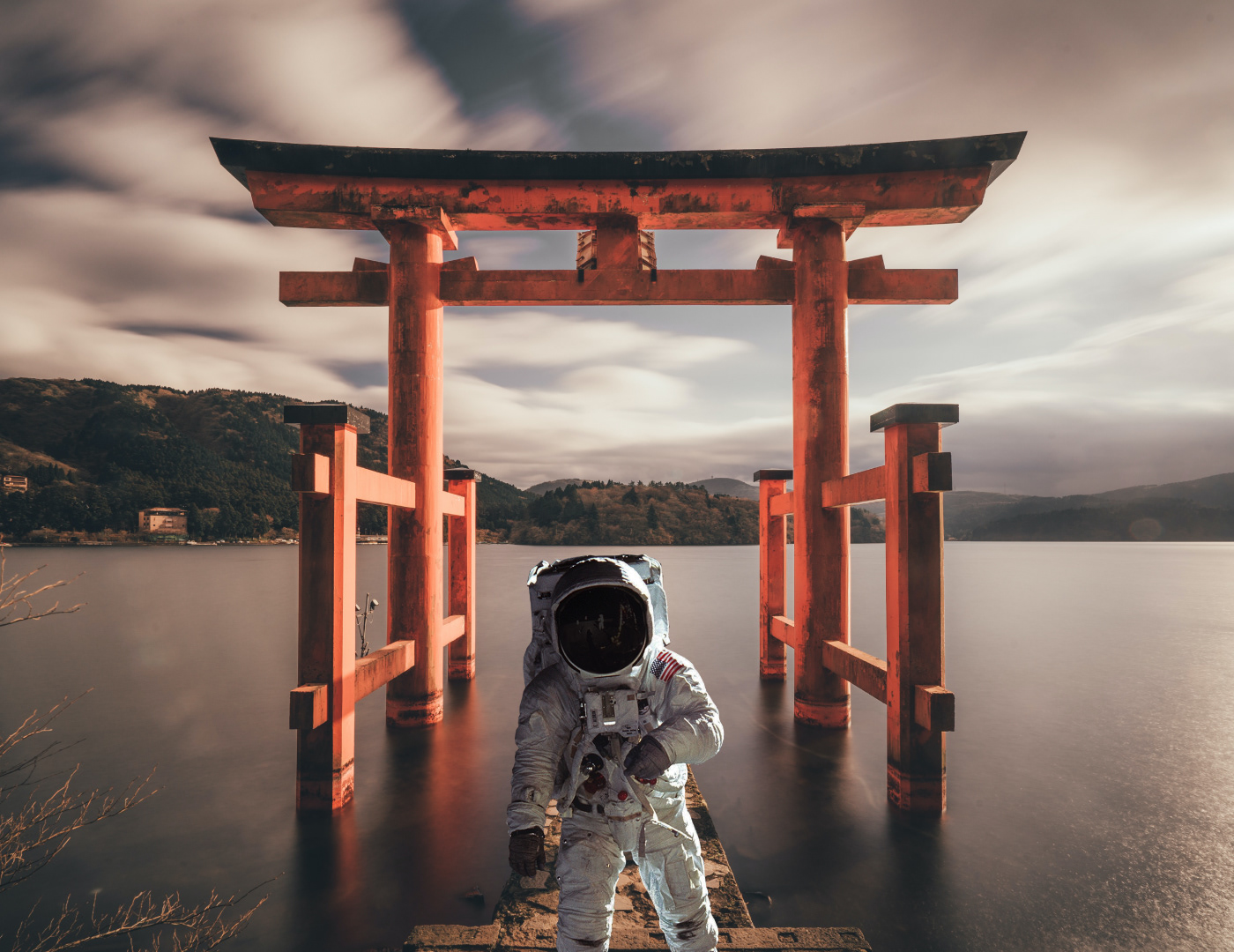 collage collage art collage digital Illustrator japan japanese photoshop spacesuit
