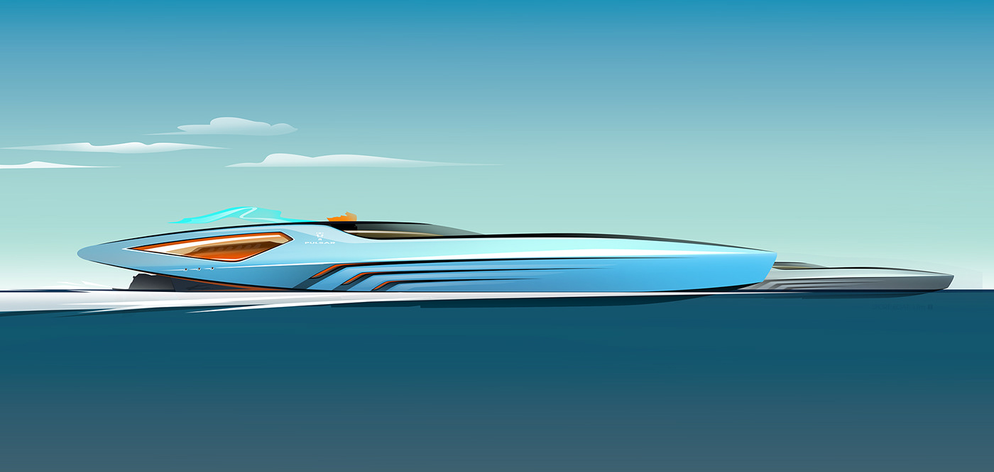 yacht boat super yacht superyacht concept design Transportation Design sketch Yacht Design Tender Vehicle Design