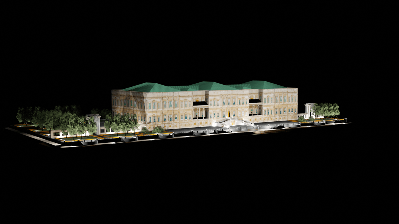 3D architecture Ataturk blender istanbul modern palace Render Saray Turkey