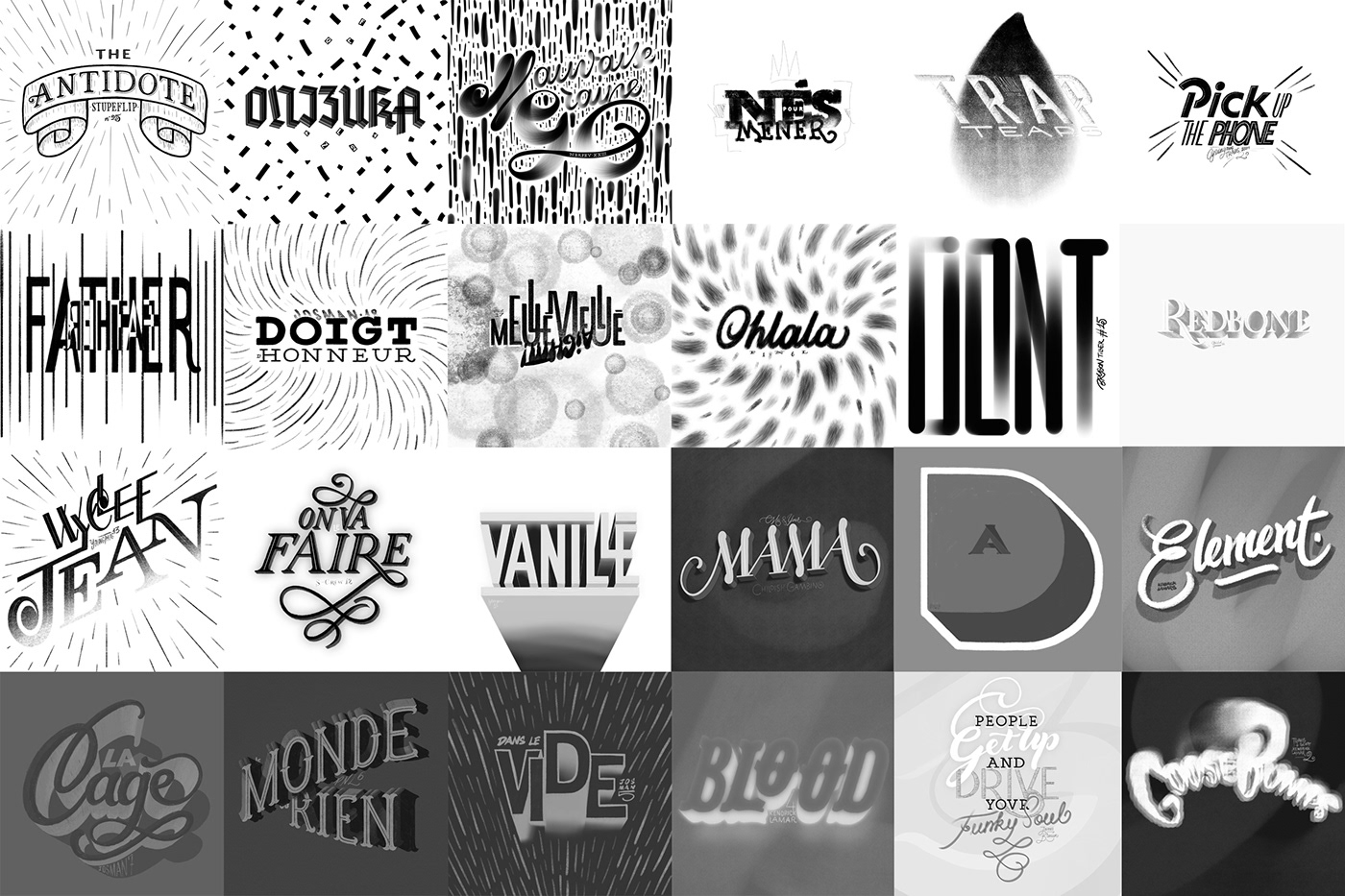 lettering lettrage Calligraphy   calligraphie ipad pro spotify music rap