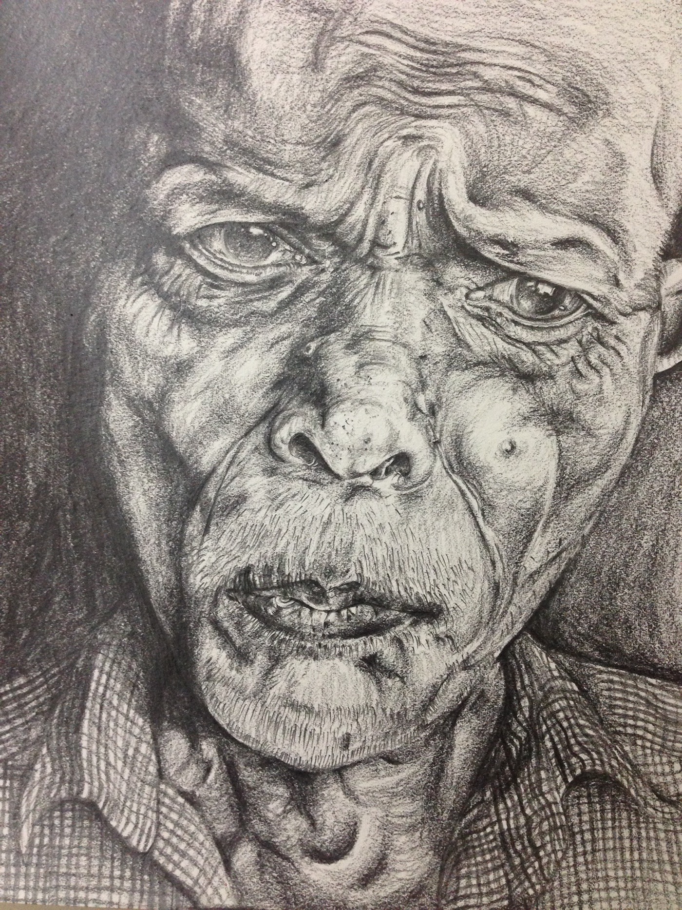 pencil sketch face study Old man Sketch pencil shading