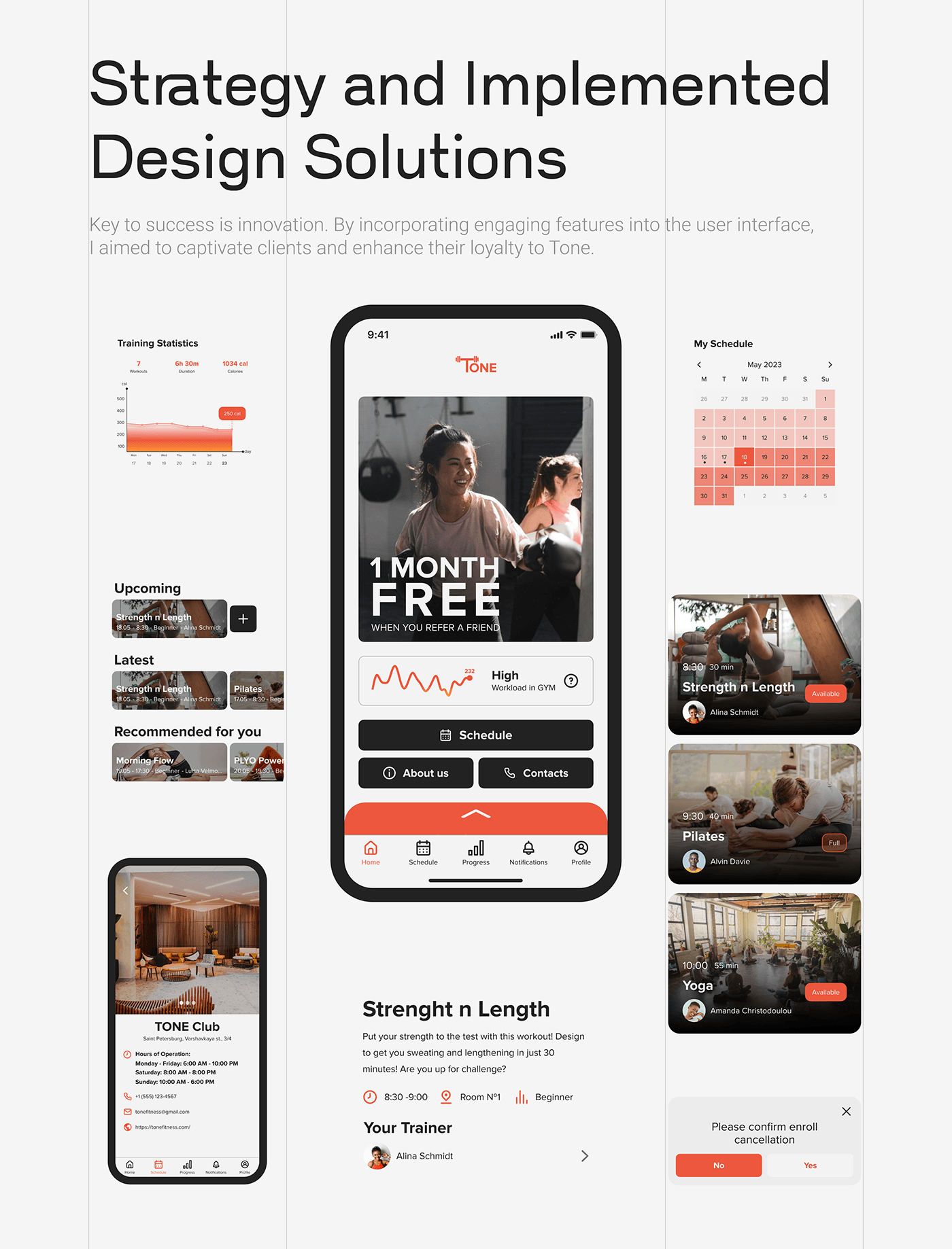 mobile UI/UX fitness gym Web Design  user interface Mobile app Case Study user experience спорт