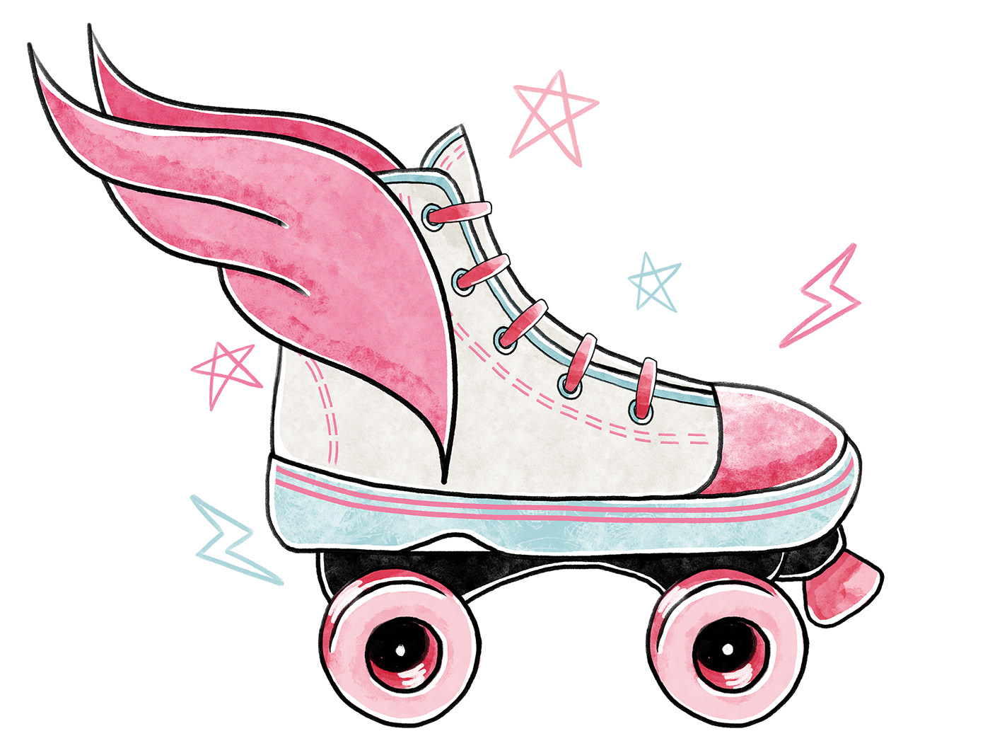 children digital Drawing  fashion kids kids MODA INFANTIL patins rollerblades