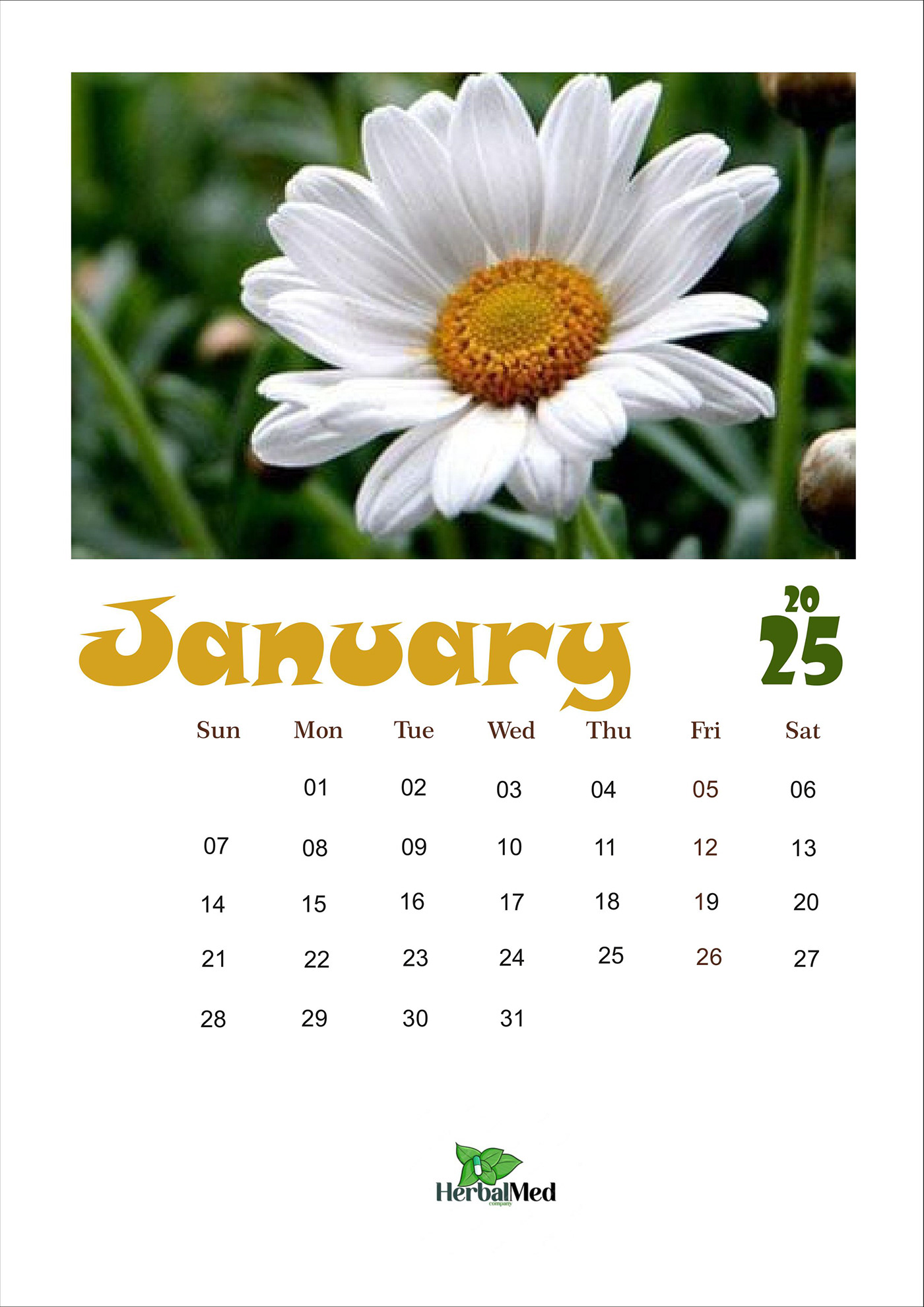 flower Nature calendar