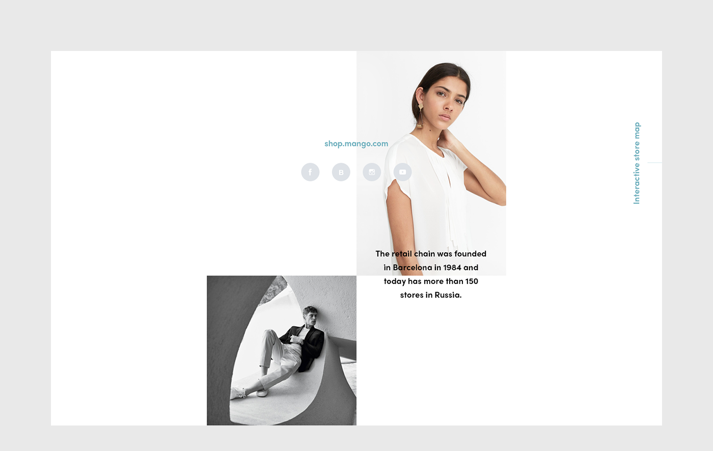 site Web Fashion  commerce Website animation 