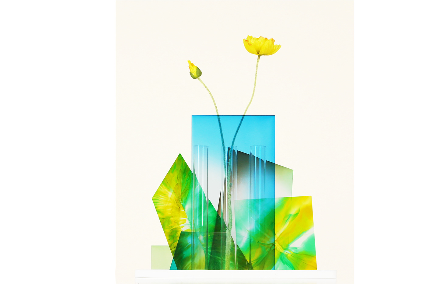 acrylic craft craftdesign Flowervase furniture design  koreadesigner overlap resinart Vase vase design