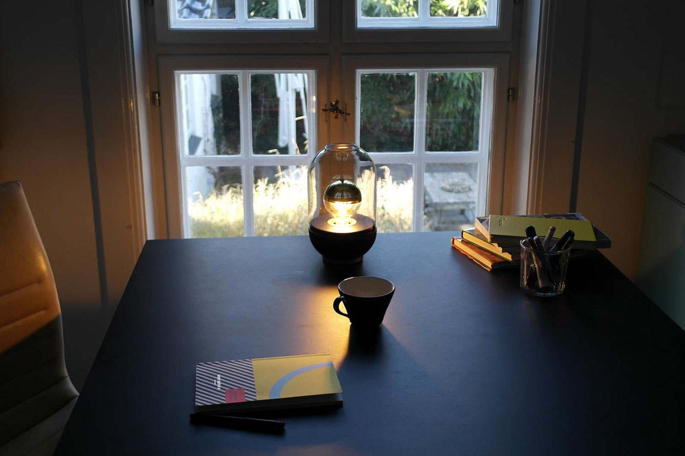 pillola brass glass table Lamp innova patton HALODESIGN light wood