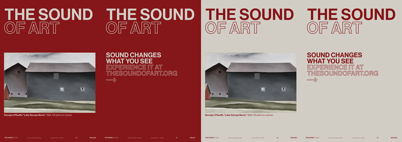 exhibit sound art Sound Design  painting   museum branding  visual identity graphic design  poster installation