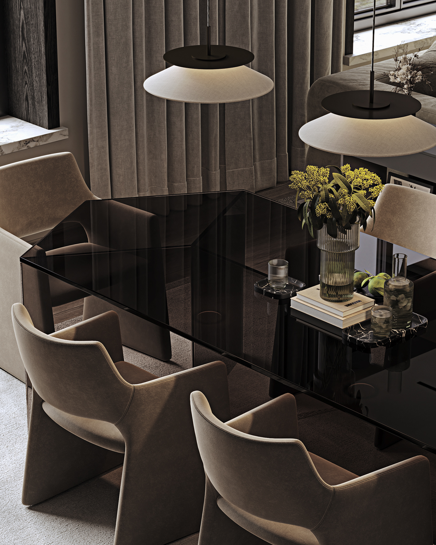 design visual identity furniture architecture interior design  visualization archviz CGI modern Render