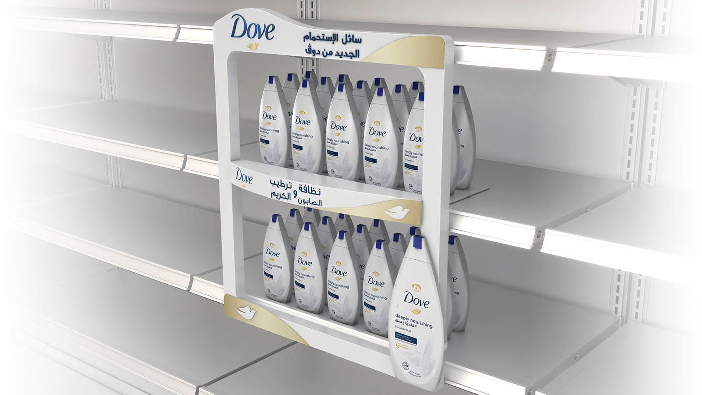 dove Unilever Advertising  posm Stand Floor Stand campaign Display countertop
