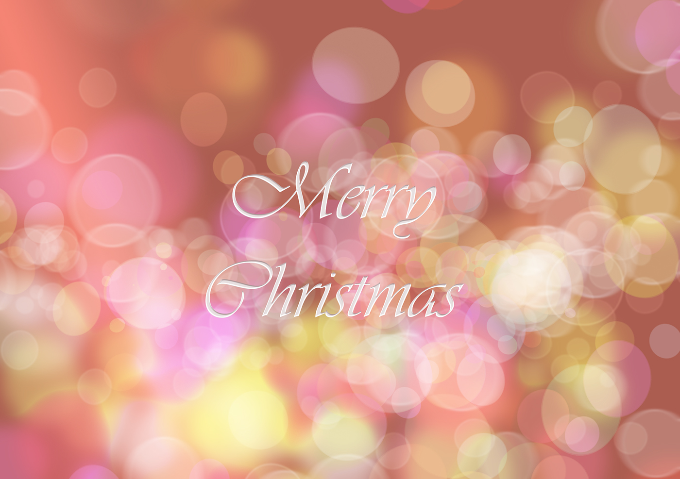 Christmas greeting card merry Holiday bokeh