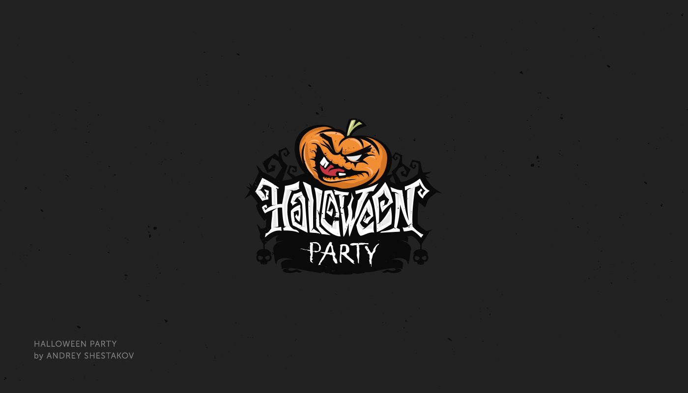 Halloween Logotype mark logo Collection lettering typography   logofolio ILLUSTRATION  logos