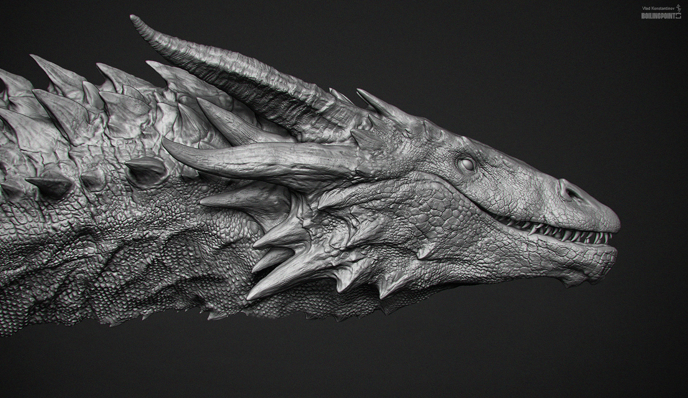 3D Character creature Creature Design dragon Dragon Art fantasy monster sculpting  smaug