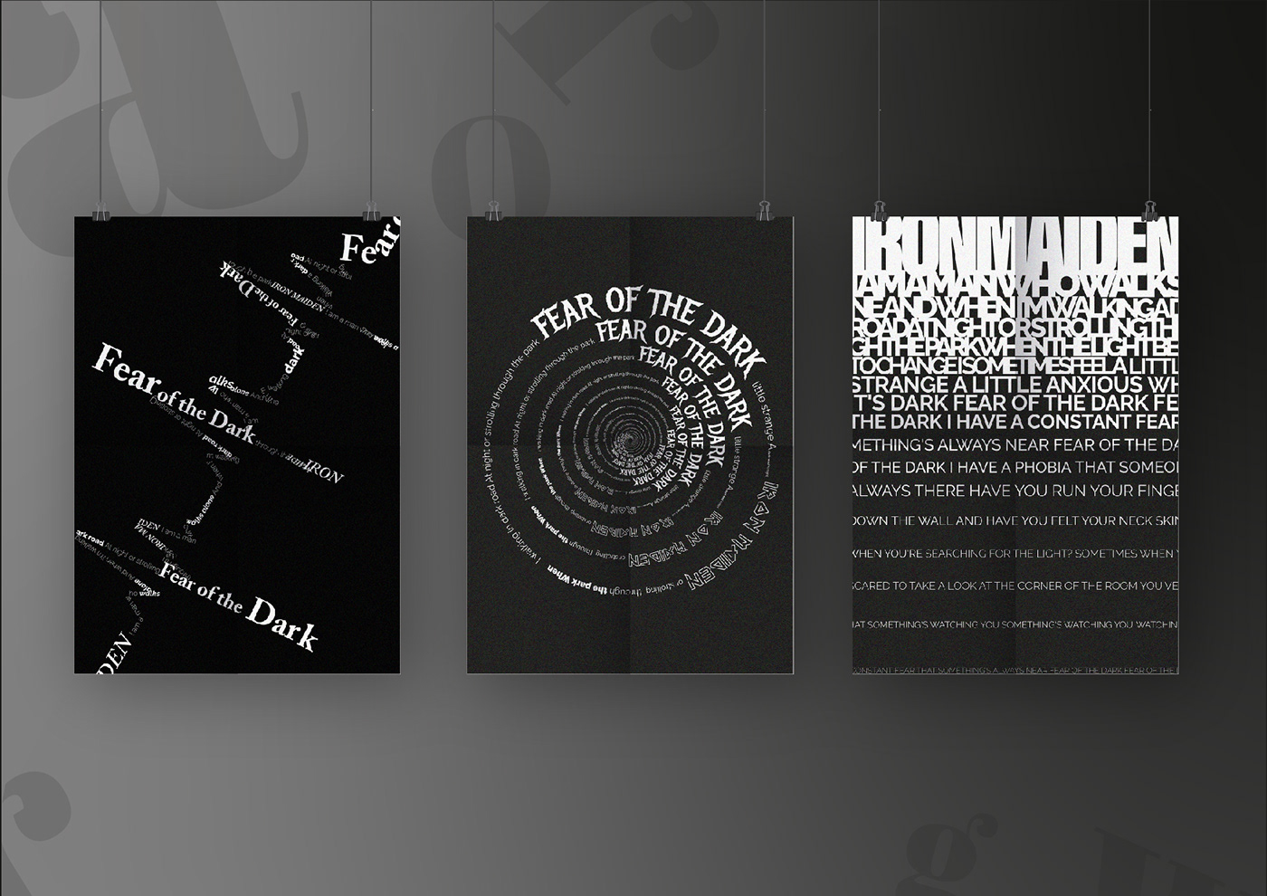design Graphic Designer typography   adobe illustrator poster cartel puesta tipografica heavy metal music diagramación