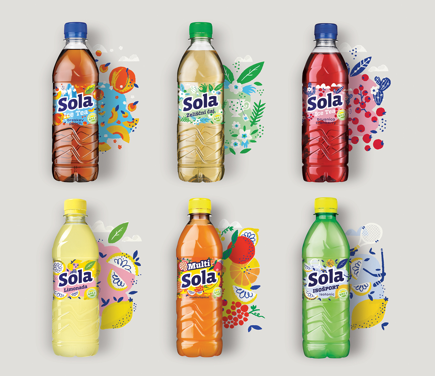 redesign beverage Label drink icetea juice lemon flavor Packaging kids
