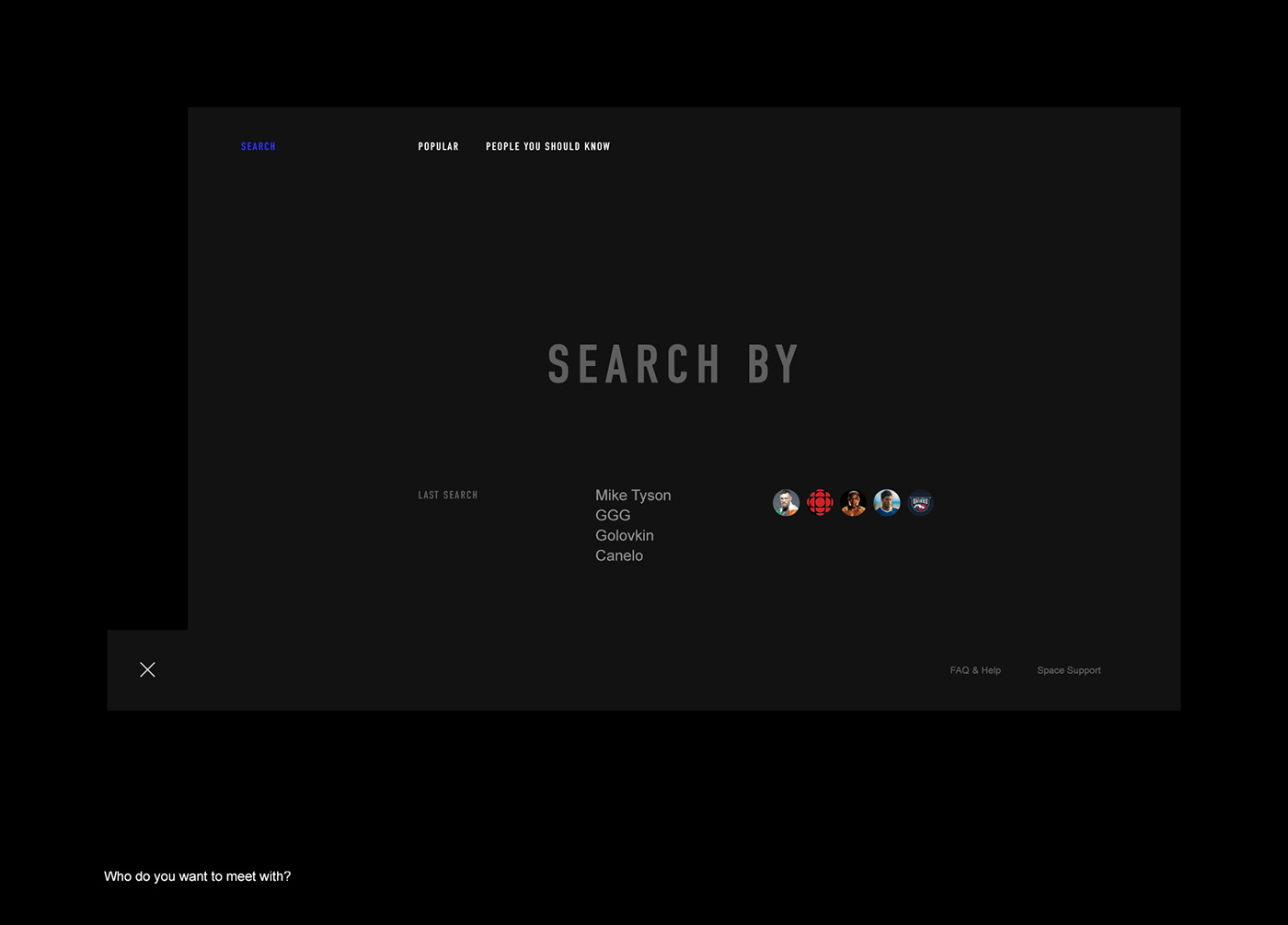 sport minimal Web desktop clean clear social network black blue