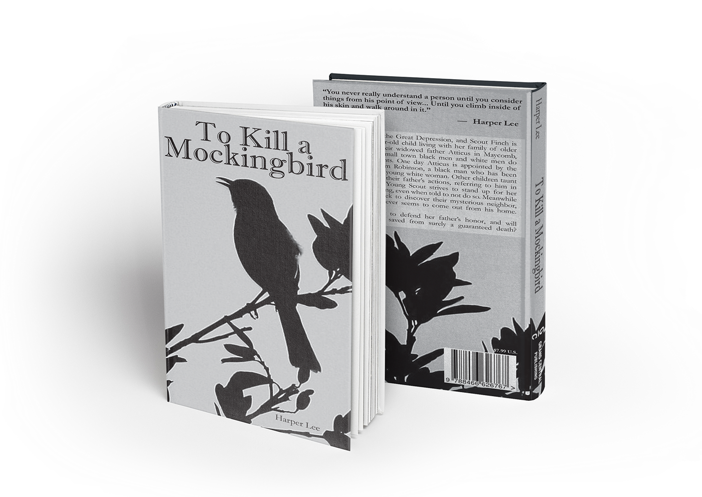 Dust Cover Design for "To Kill a Mockingbird."