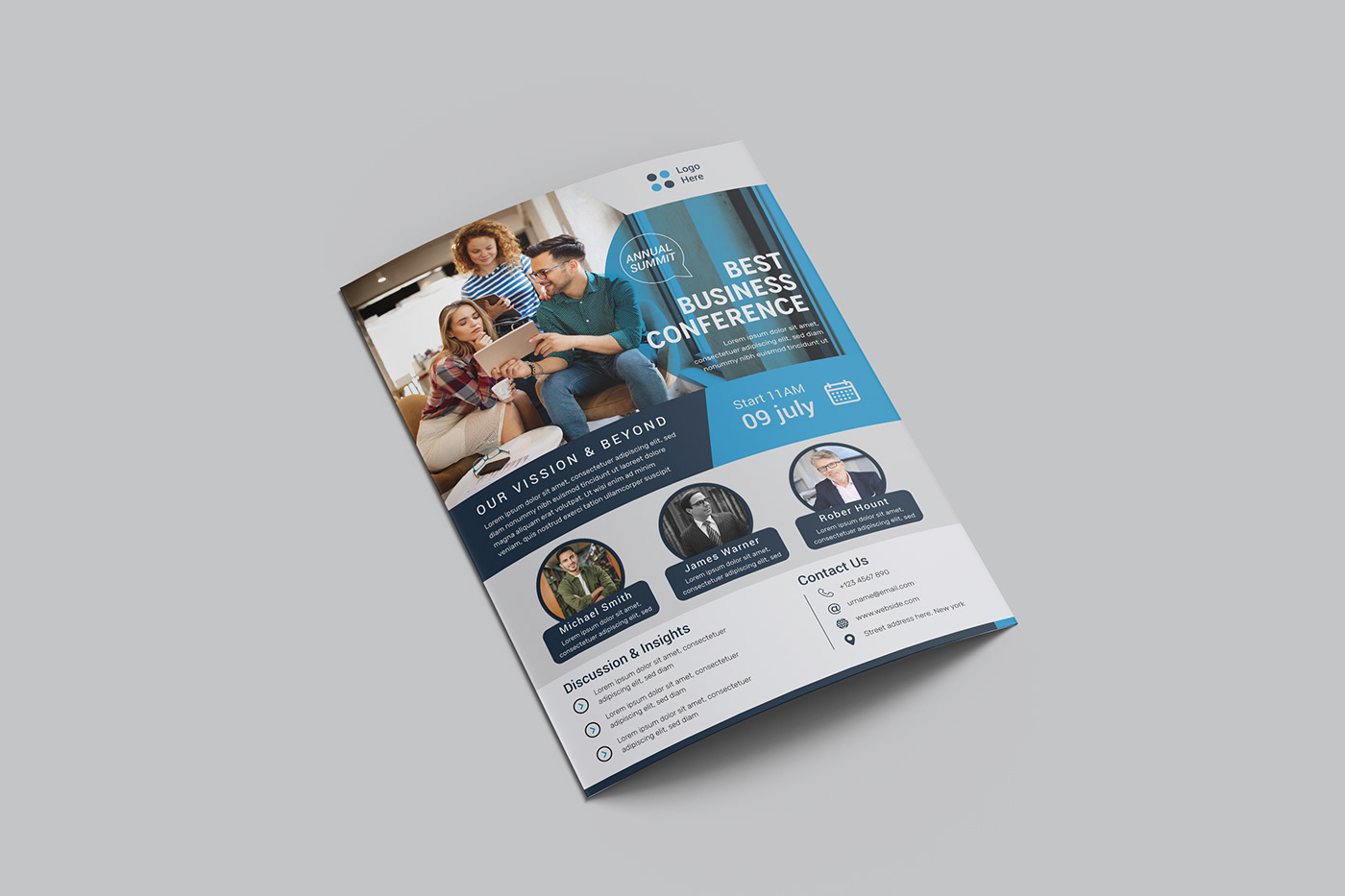 brochure business conference corporate flyer Flyer Design flyers meeting Promotion template