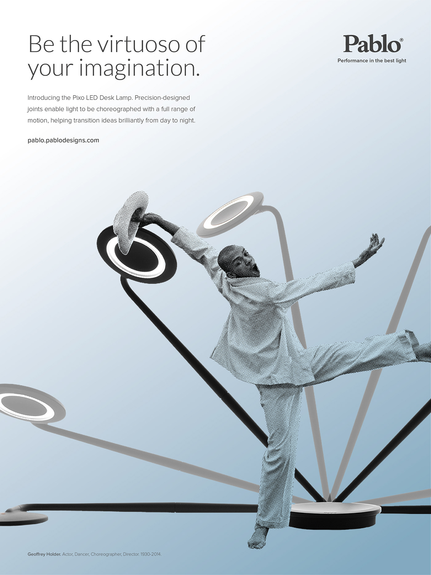 ad Advertising  art direction  choreograph copywriting  DANCE   dancer Desk lamp Lamp light