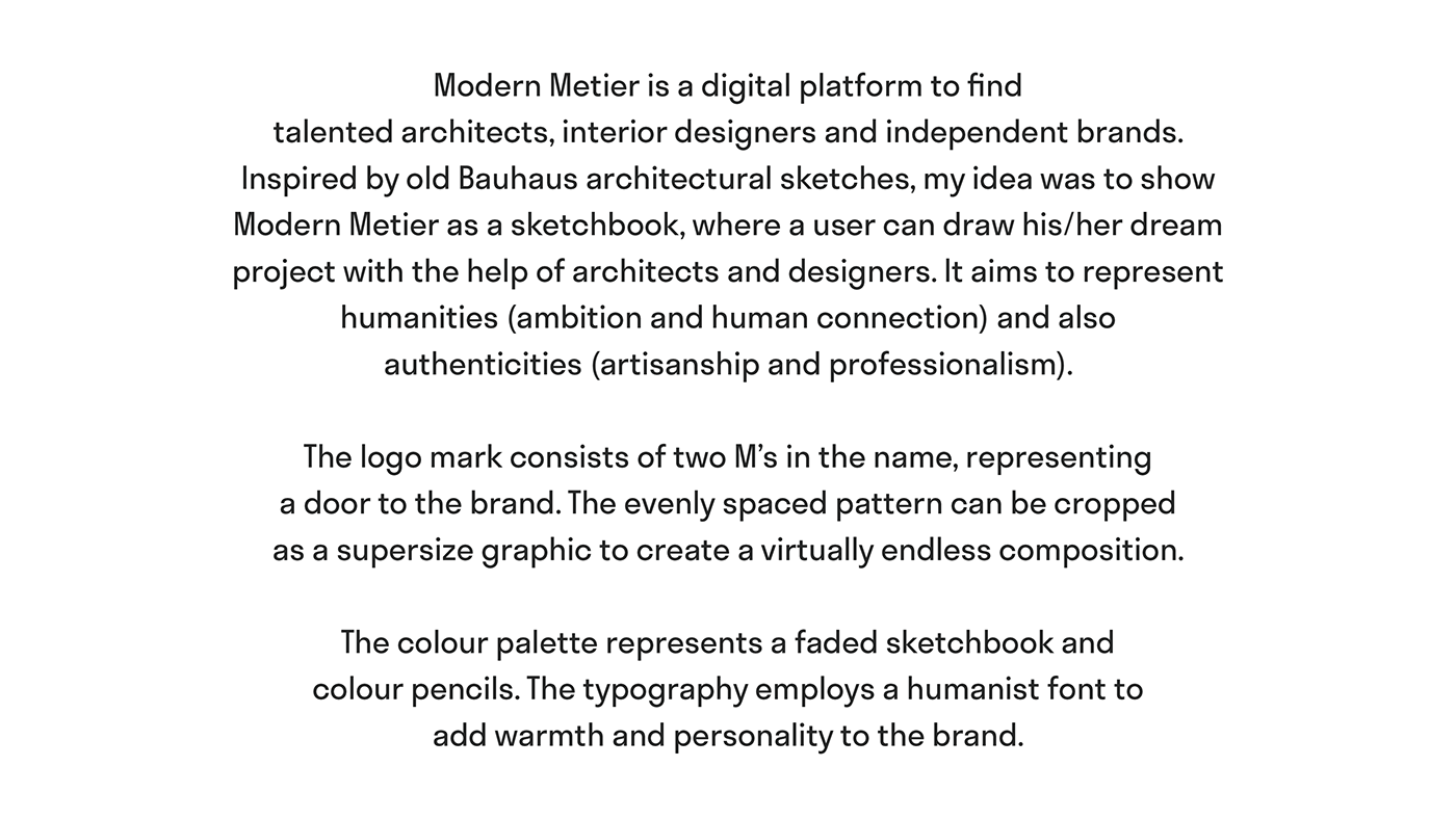 architecture bauhaus brand identity branding  digital platform interior design  Logo Design sketchbook visual identity