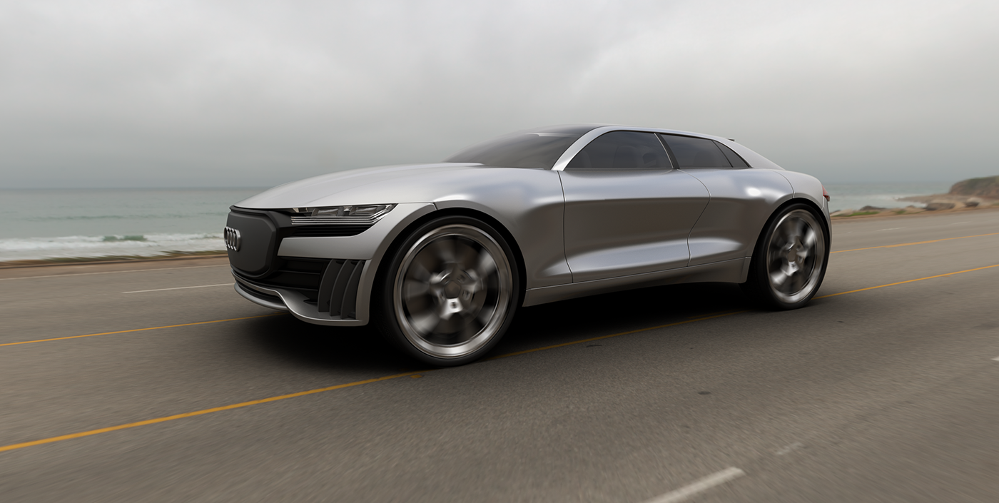 Audi concept Alias automotive   design car Render transportation CGI