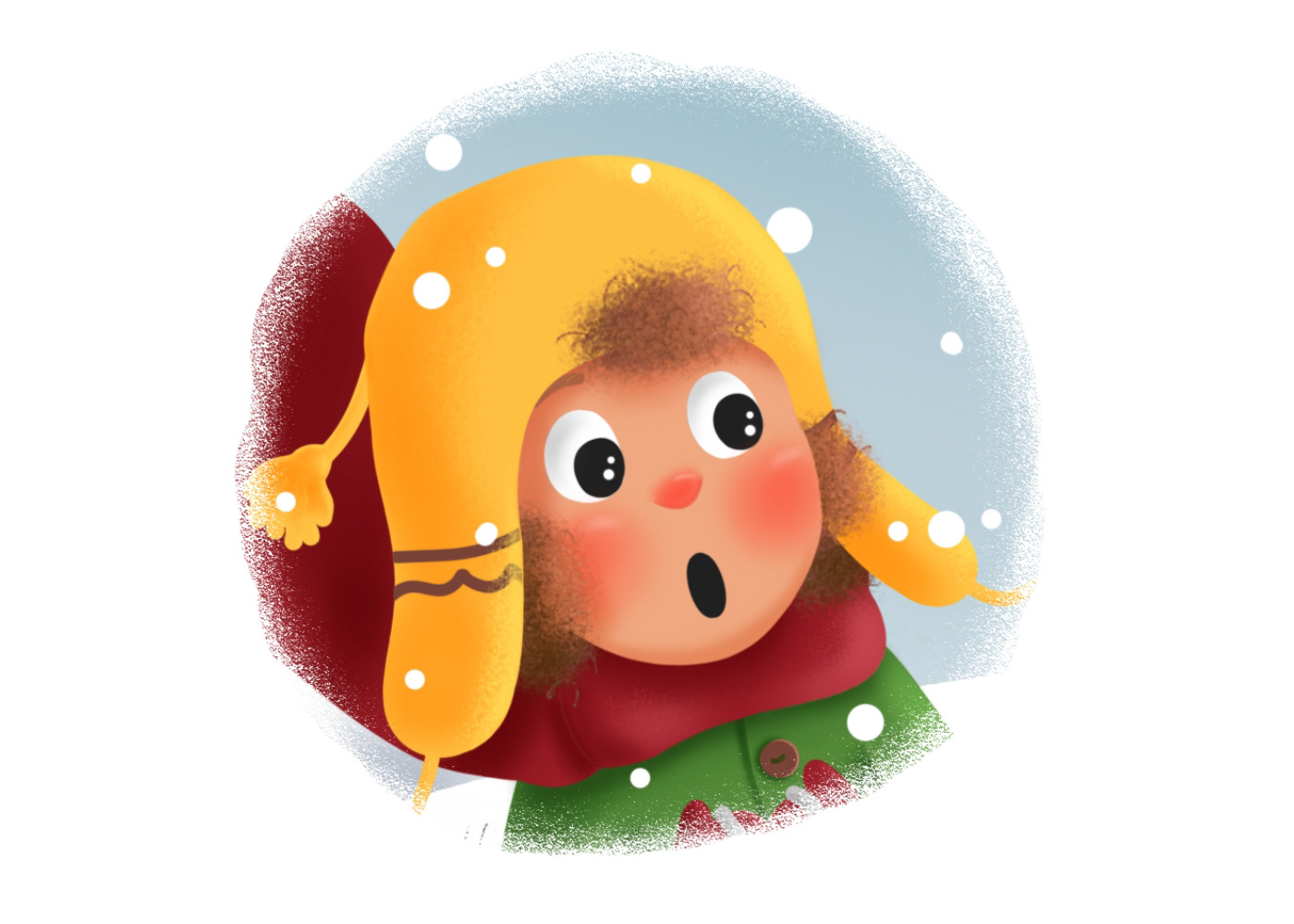 Character Holiday Christmas ILLUSTRATION  book illustration cartoon Cat cozy snow sledge boy