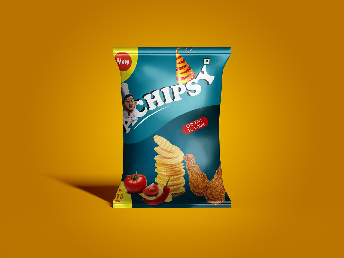 CHIPS PACKAGING  product design  Packaging Level Design Products Packaging package packaging design Advertising  package design  product brand identity