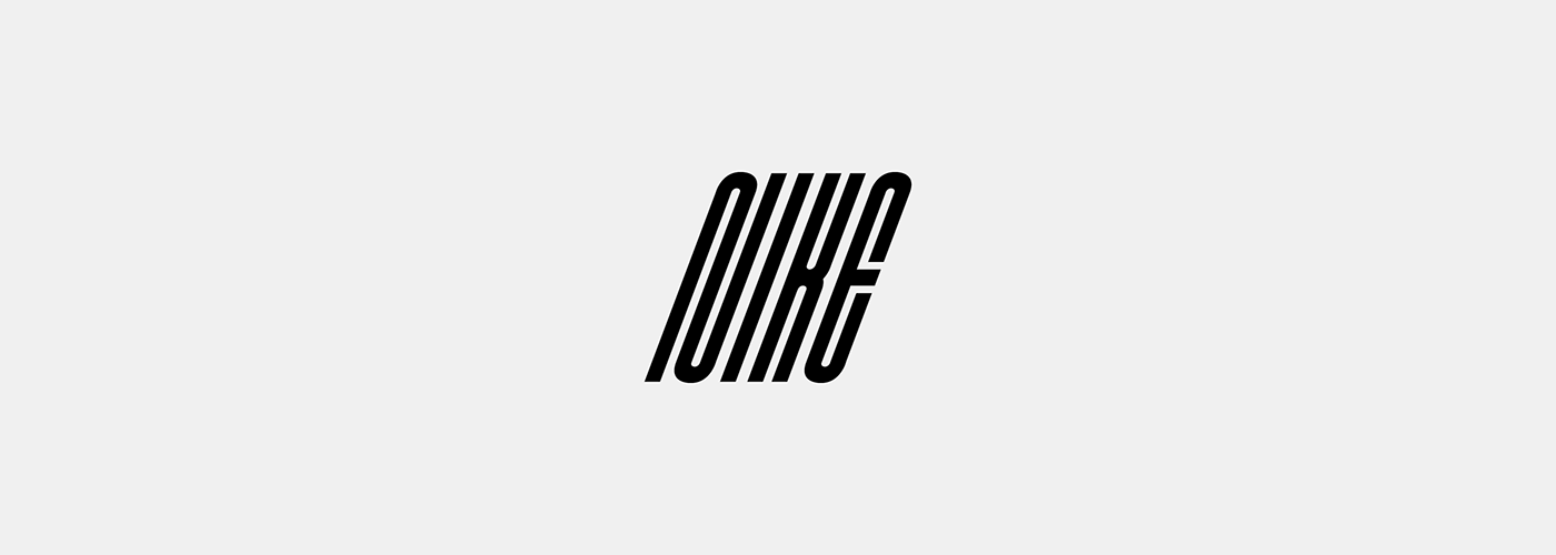 logo Nike typography   Advertising  commercial brand design Italy movie