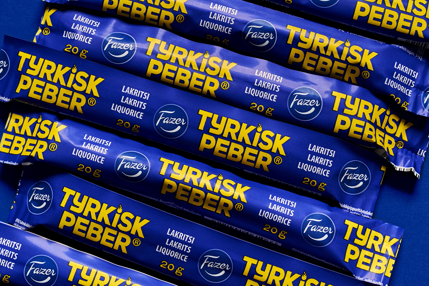 brand identity cardboard logo Logotype Packaging Candy liquirizia tyrkisk peber