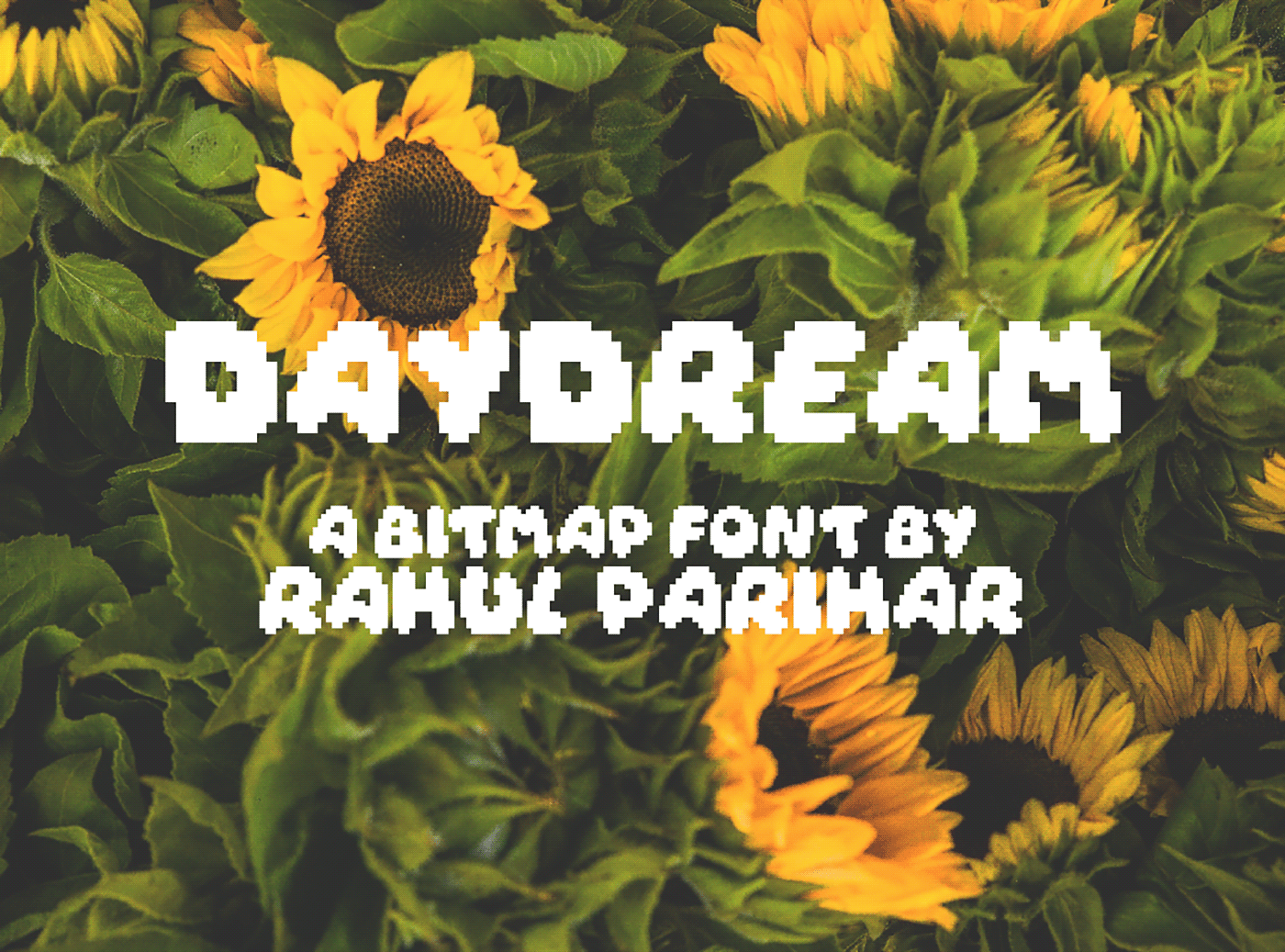 8 bit bitmap Daydream Doublegum font free Pixel art rahul parihar Retro Typeface