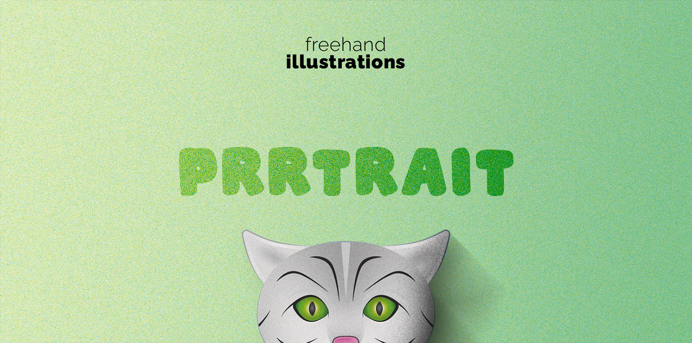 ILLUSTRATION  Digital Art  Character design  digital illustration Drawing  design Graphic Designer Cat portrait freehand