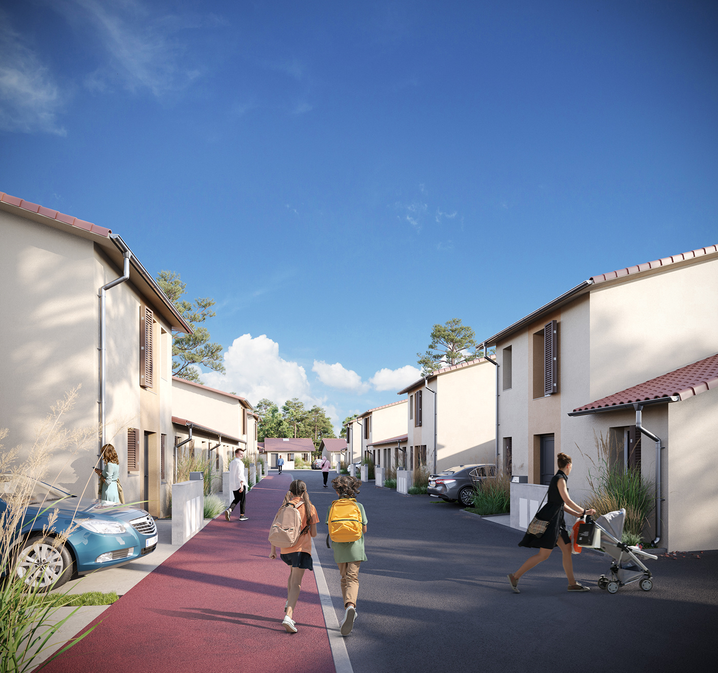 3D 3dsmax architecture CGI coronarenderer housing real estate Render rendering Urban