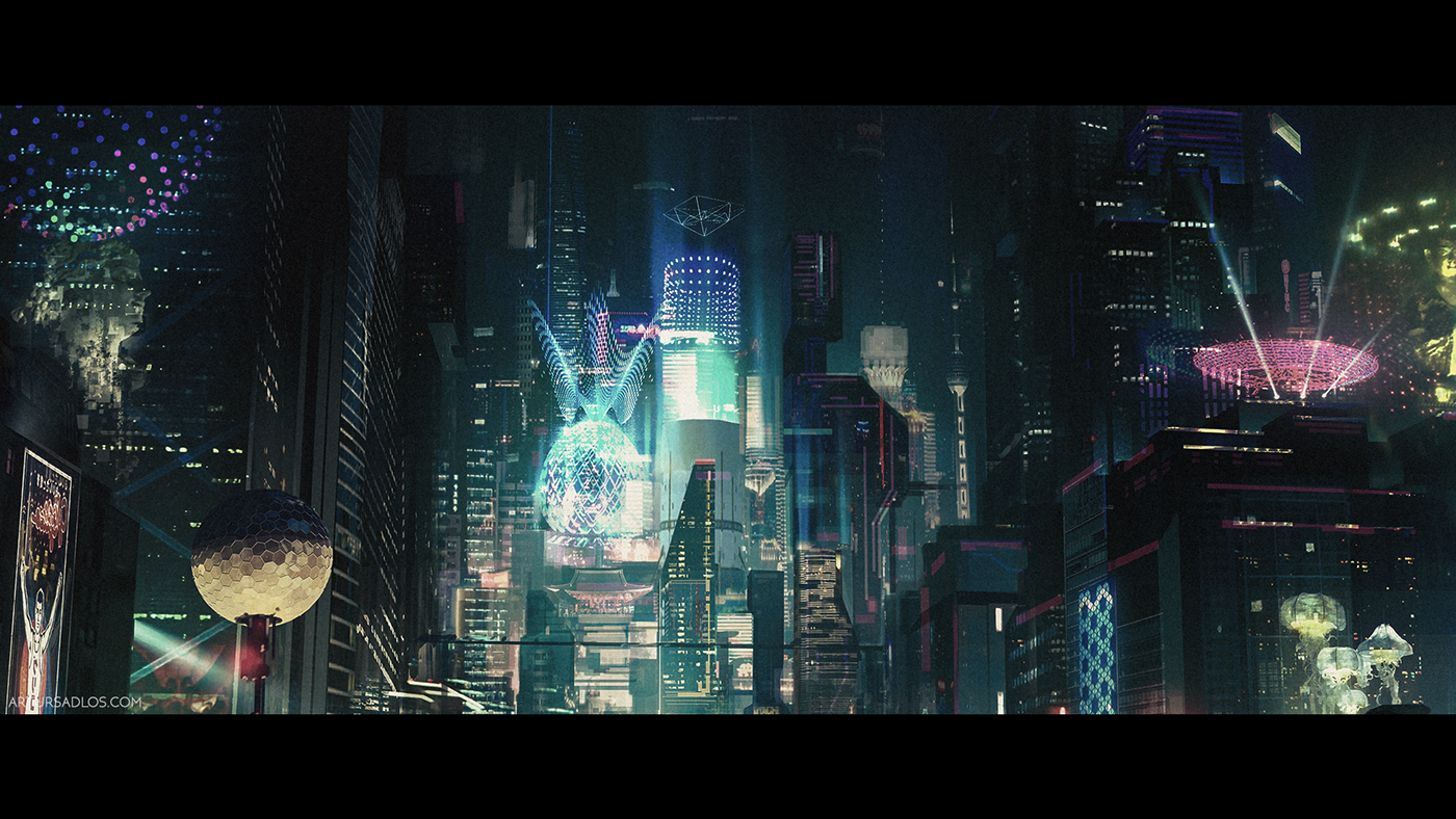 Cyberpunk future Scifi futurisctic city tokyo neons Bladerunner akira GitS