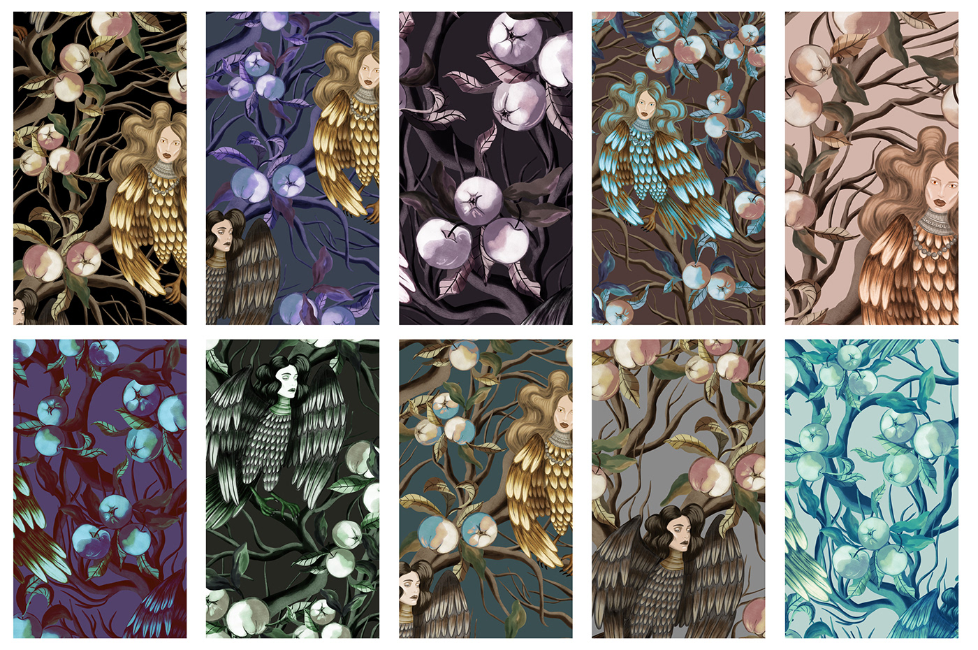 pattern print fabric textile design textile design  floral Drawing  artwork painting  