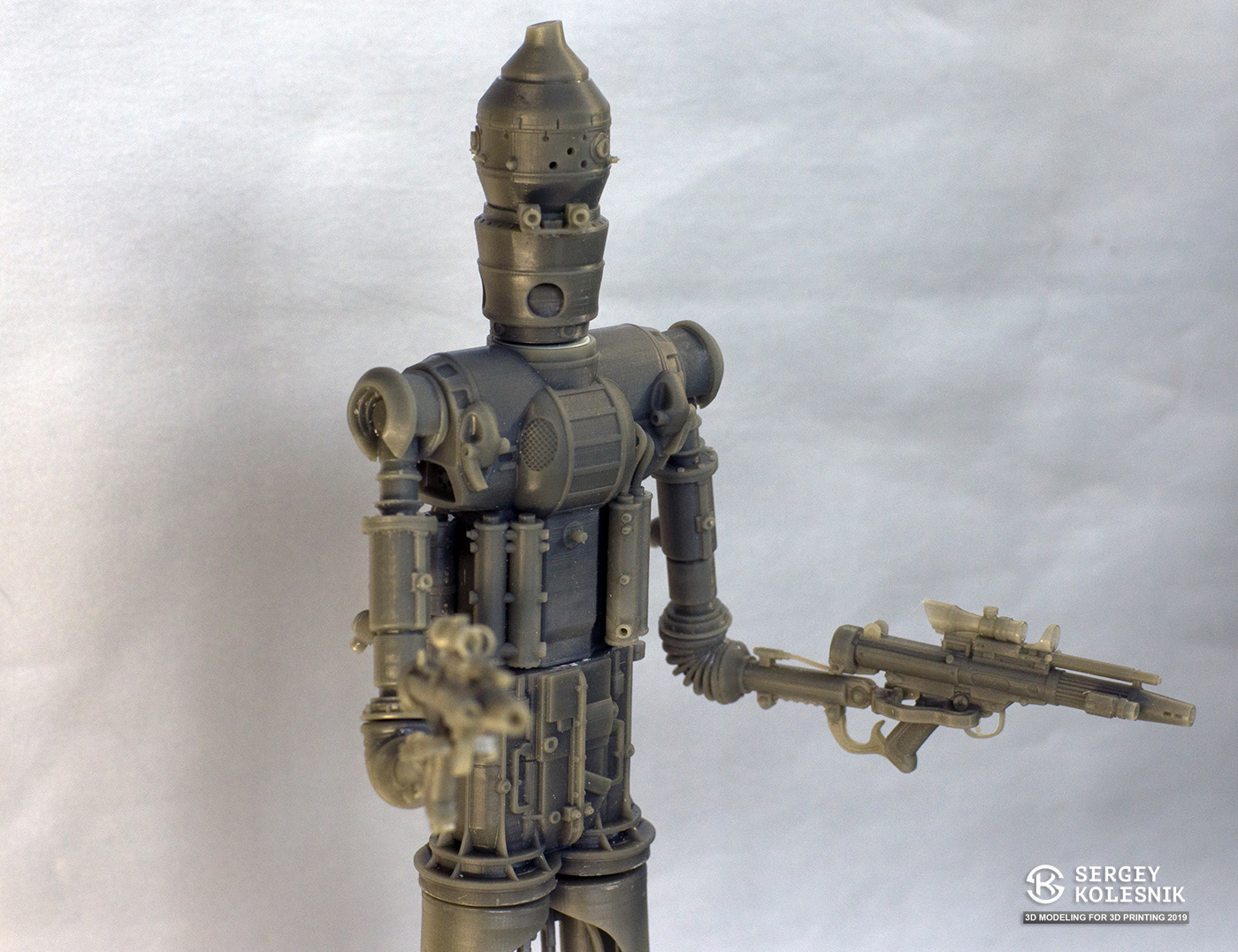 Starwars scalemodel droid mandalorian ig11 ig88 battled droid bounty hunter