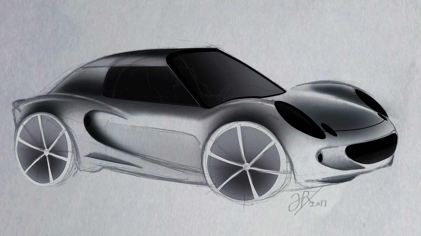 mazda Suzuki bugatti Lotus Elise BMW cardesign digital rendering Automotive design art design