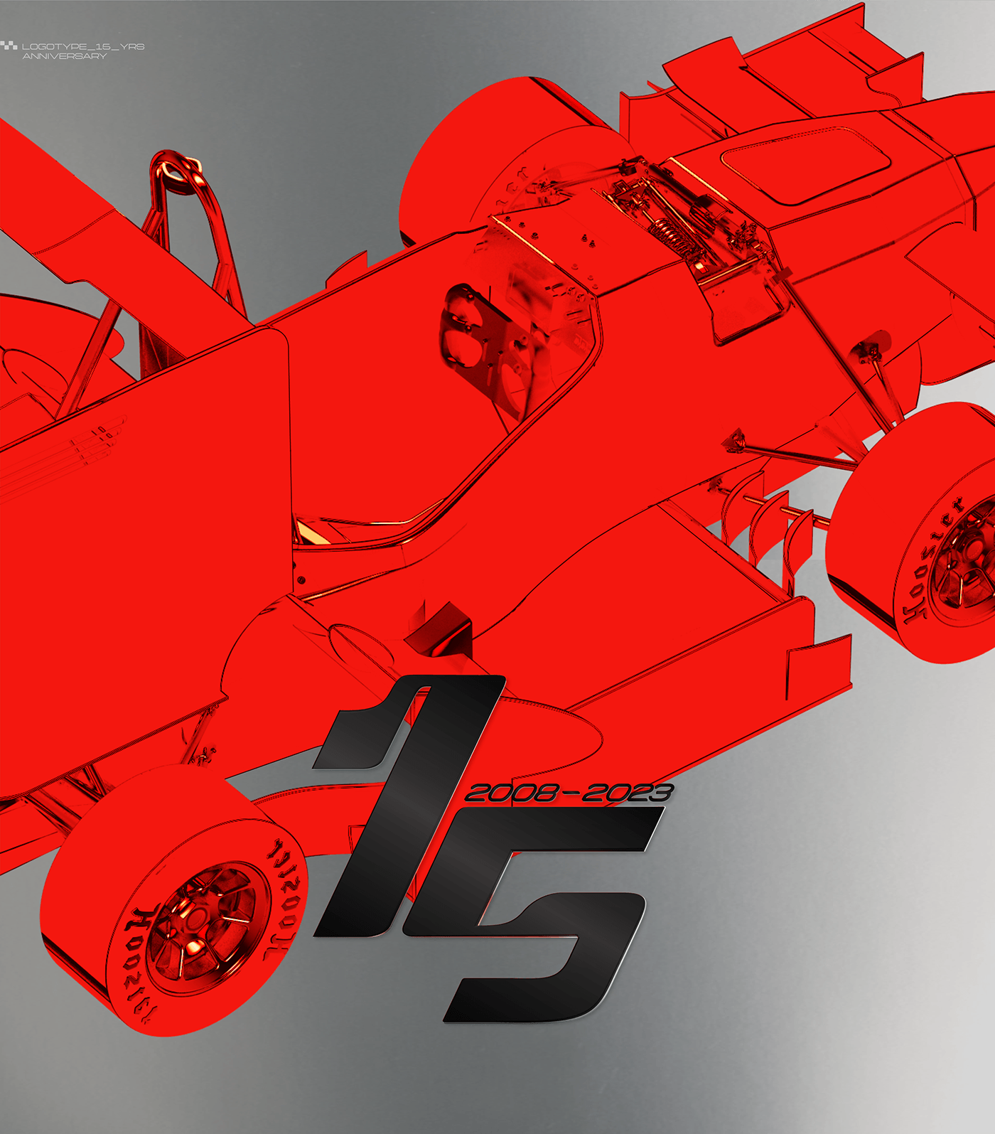 Racing Formula 1 poster branding  University identity logo car f1 student