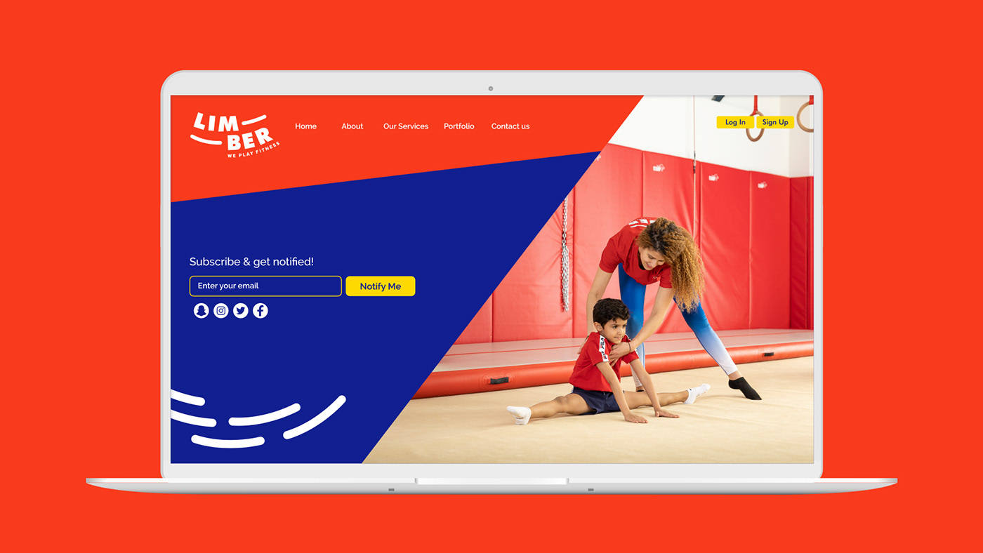 animation  brand identity corporate design graphic design  gym gymnastics kids logo motion graphics 