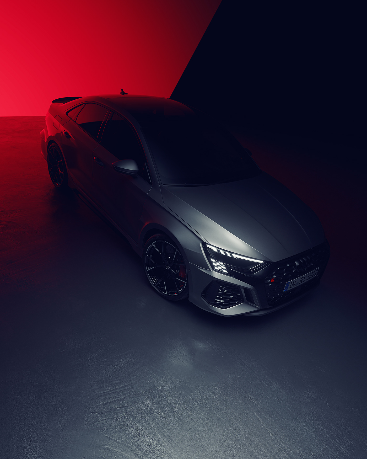 Audi RS3 automotive   CGI visualization car cinema 4d corona renderer Automotive Photography audi sport