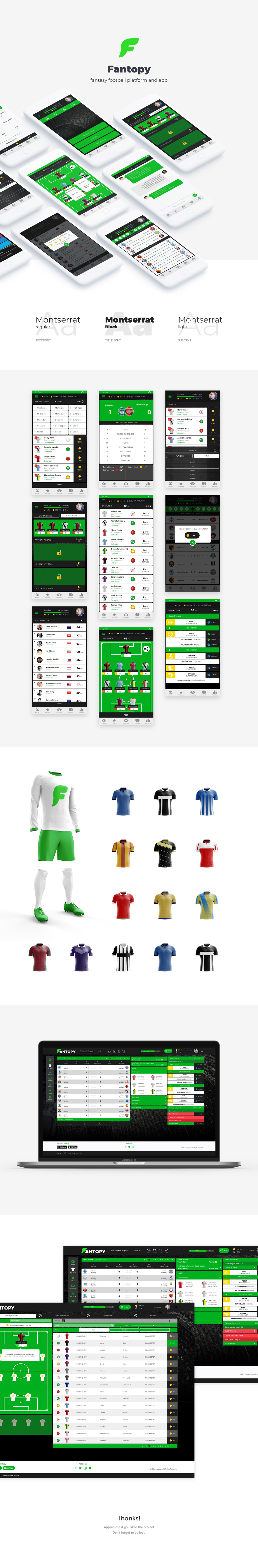 ux UI soccer mobile app game fantasyfootball fantasygame uidesign football
