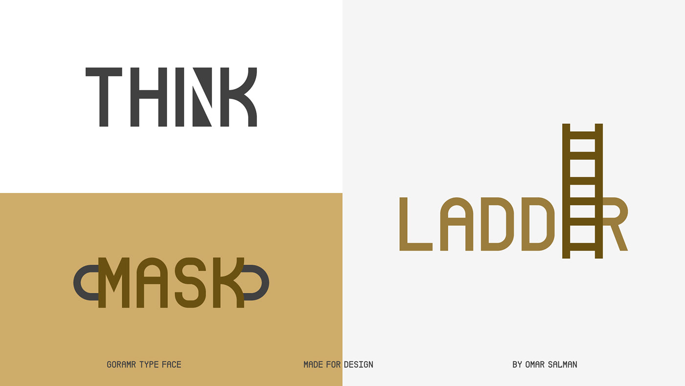 logos with Goramr typeface
