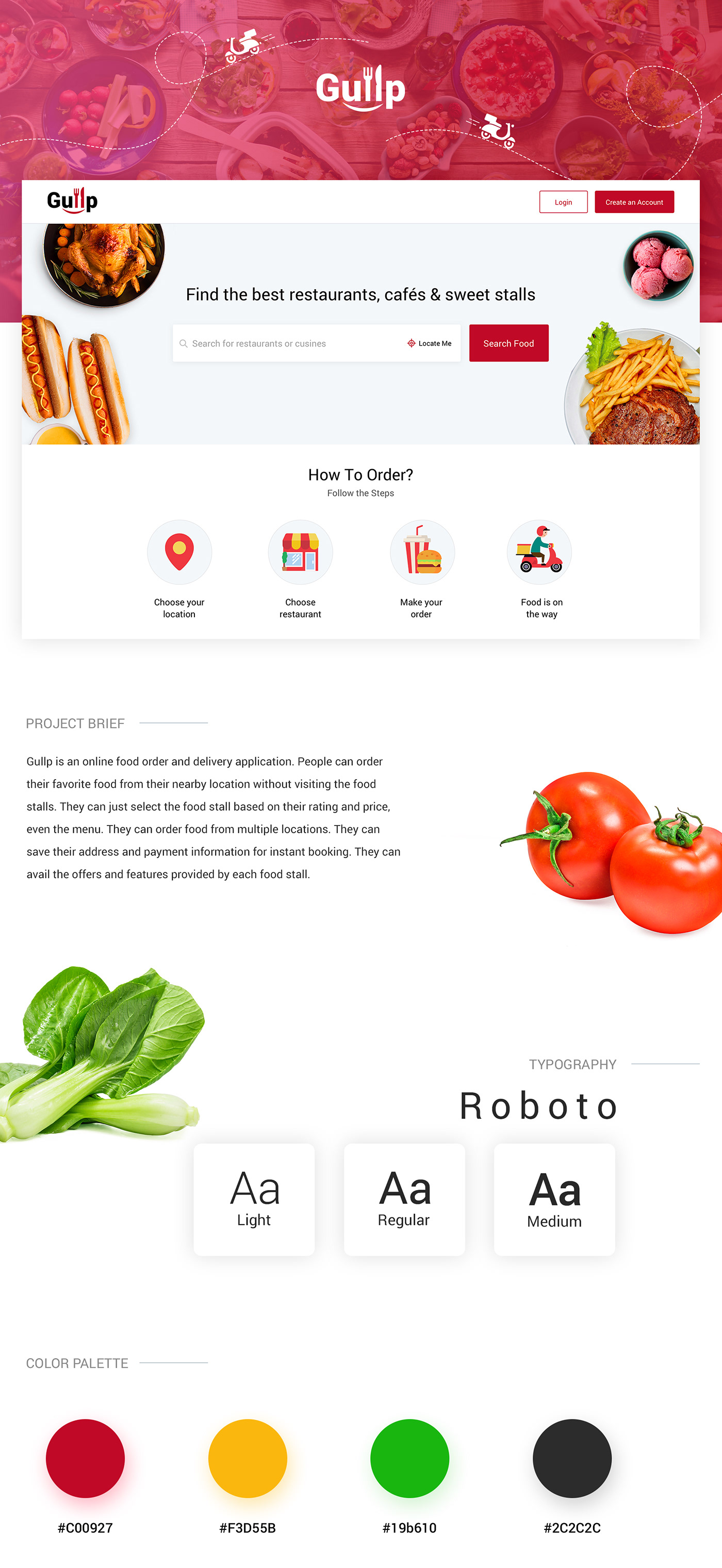 Website Food web website ui ui design
