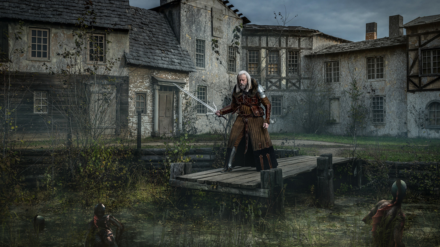 witcher book game dark world fantastic before after post Production photoshop photo photoshooting montage