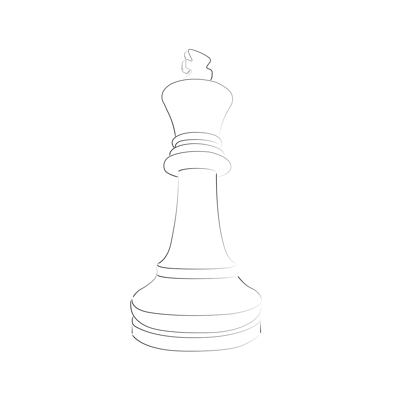 Chess piece illustration on Behance